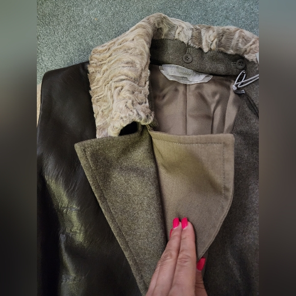 NWT Reed Krakoff Leather Long Vest with Wool and Silk Liner Size Medium - Picture 9 of 16